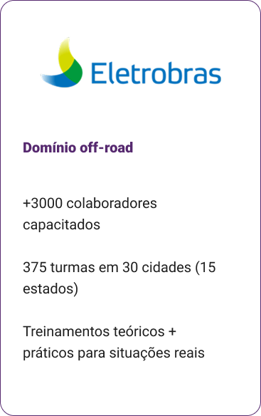 Treinamentos na empresa Eletrobras